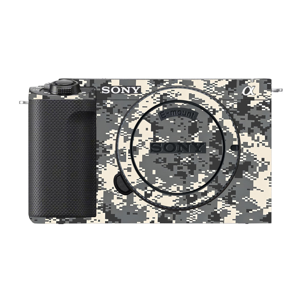 Grey Black Pixel Sony ZV-E1 Camera Skins