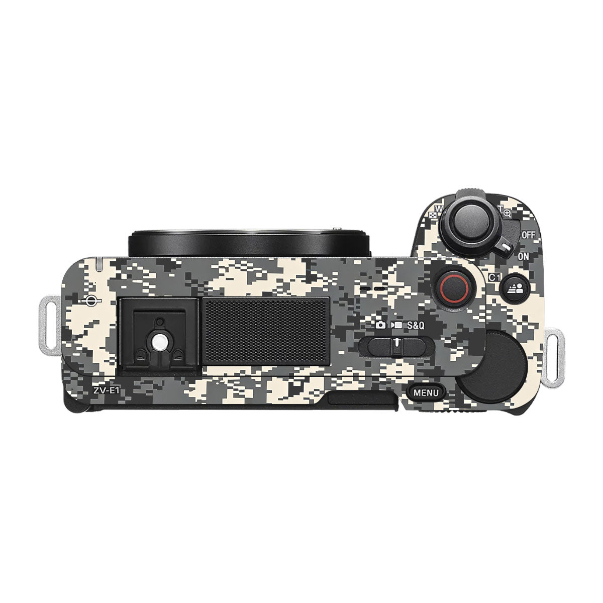 Grey Black Pixel Sony ZV-E1 Camera Skins