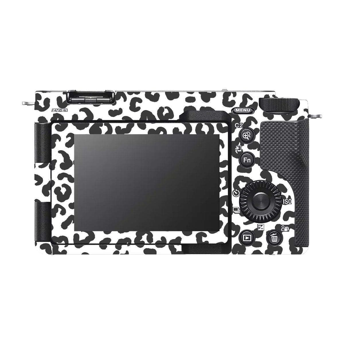 White Leopard Sony ZV-E1 Camera Skins