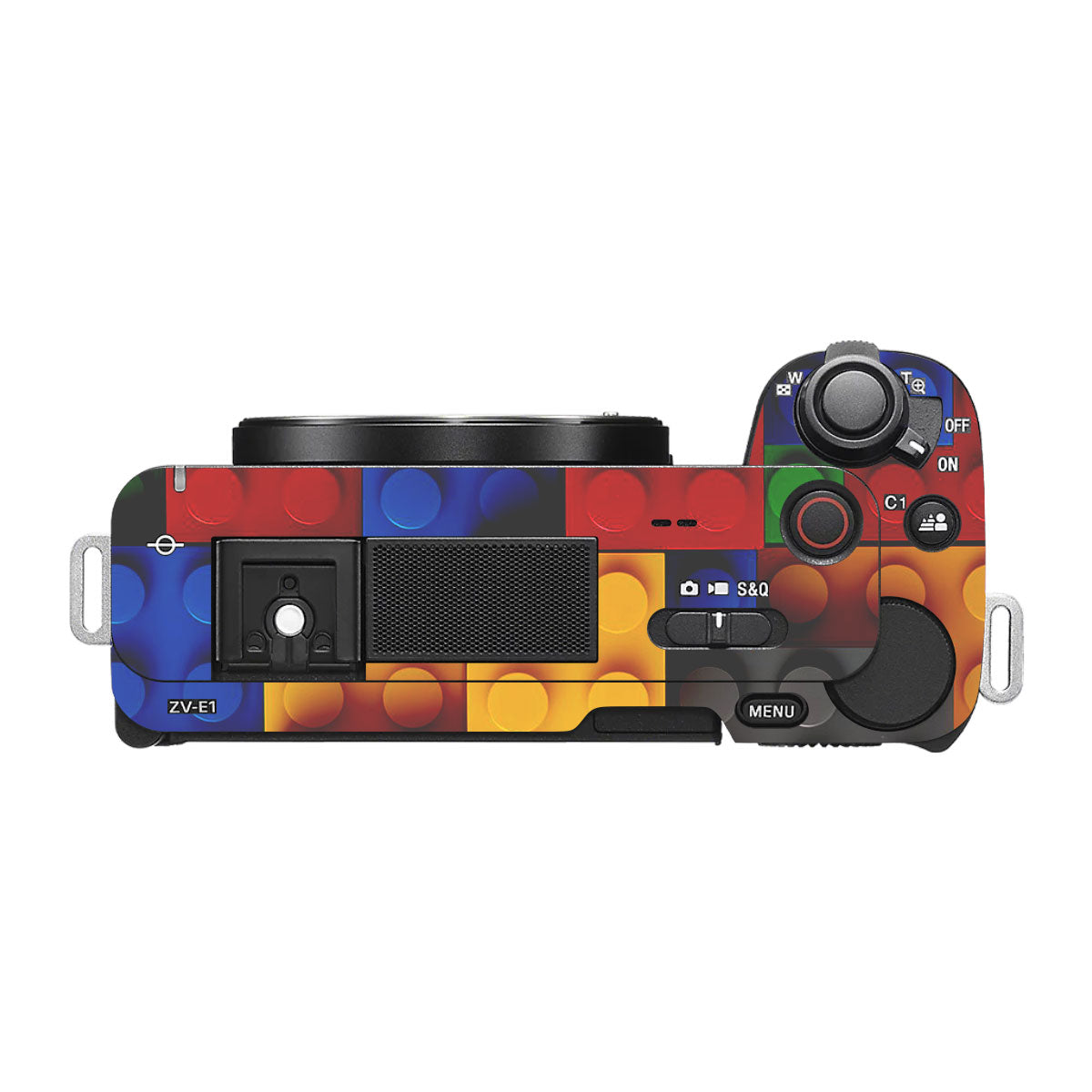 Colorful LEGO Brick Wall Pattern Sony ZV-E1 Camera Skin