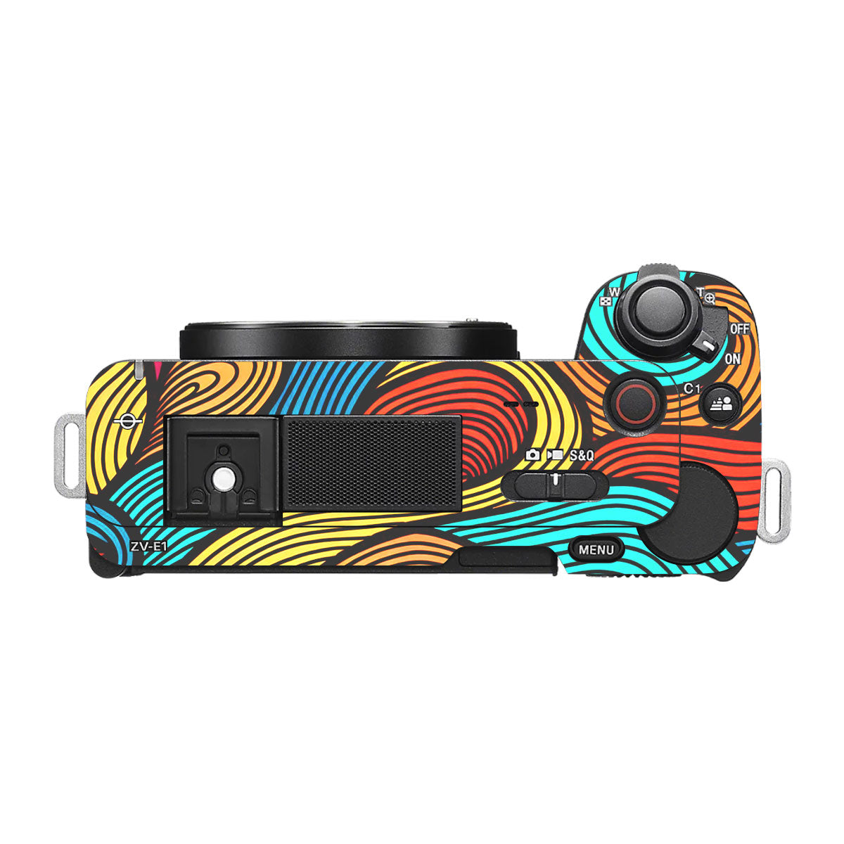 Retro Colorful Doodle Art Pattern Sony ZV-E1 Camera Skin
