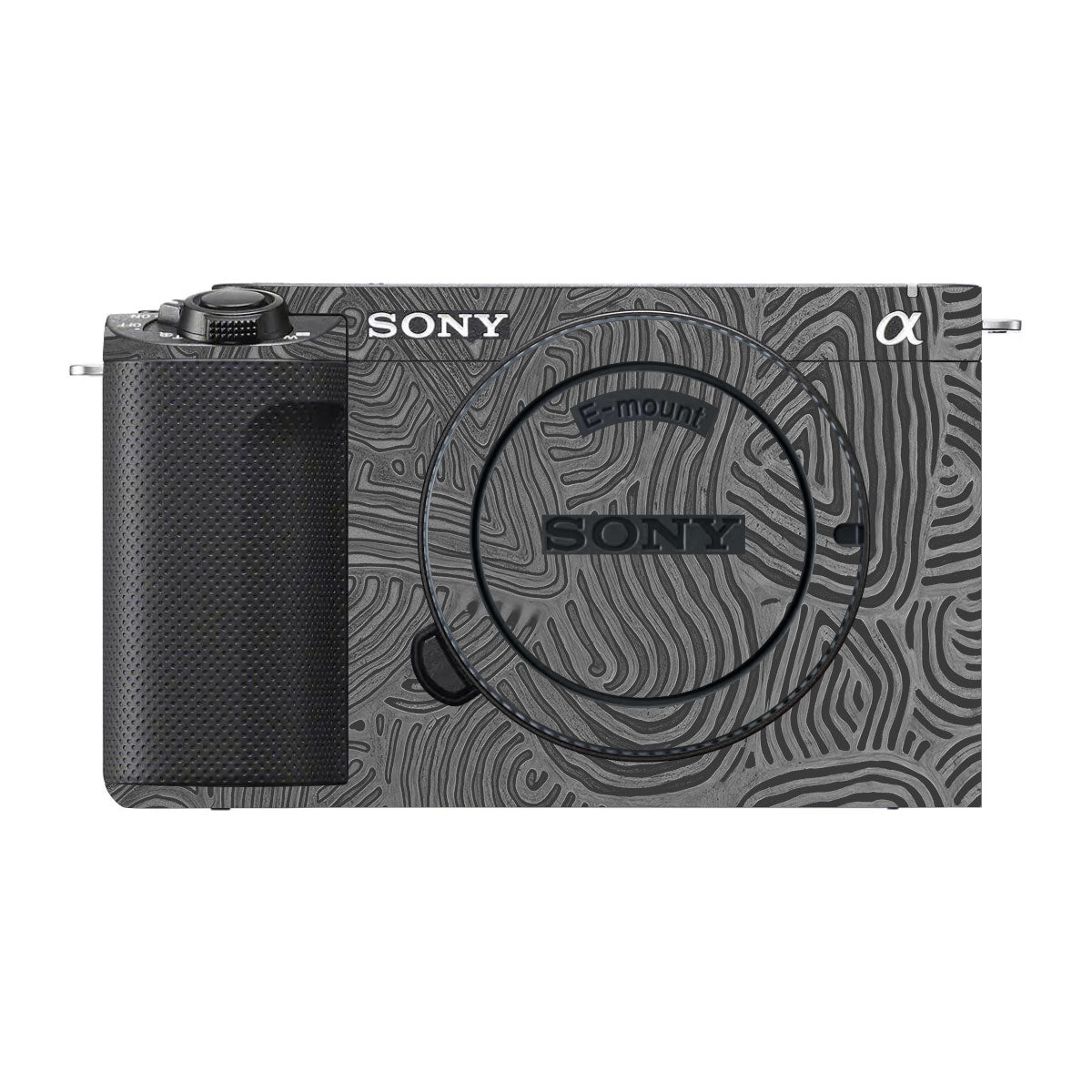 Monochrome Line Maze Sony ZV-E1 Camera Skin