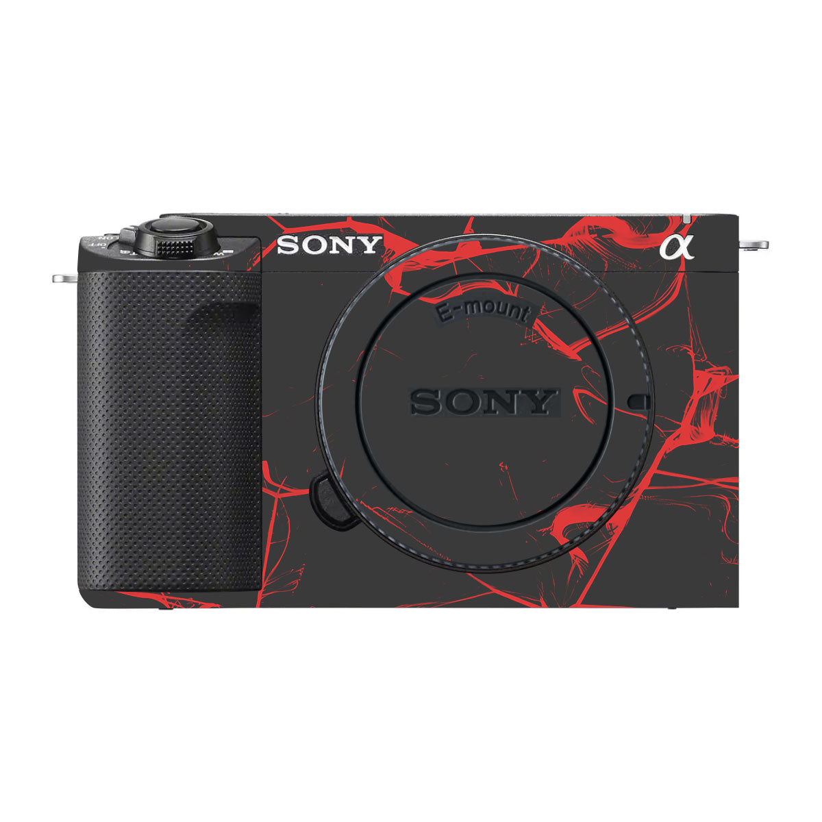 Red Neural Grid Sony ZV-E1 Camera Skin