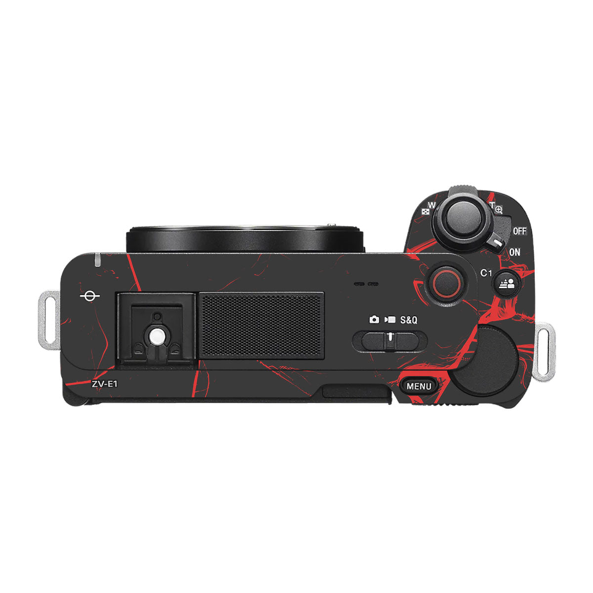 Red Neural Grid Sony ZV-E1 Camera Skin