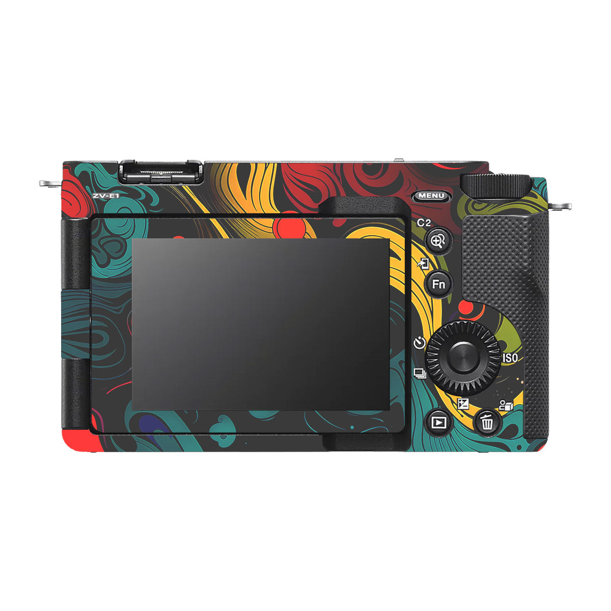 Psychedelic Color Swirl Sony ZV-E1 Camera Skin