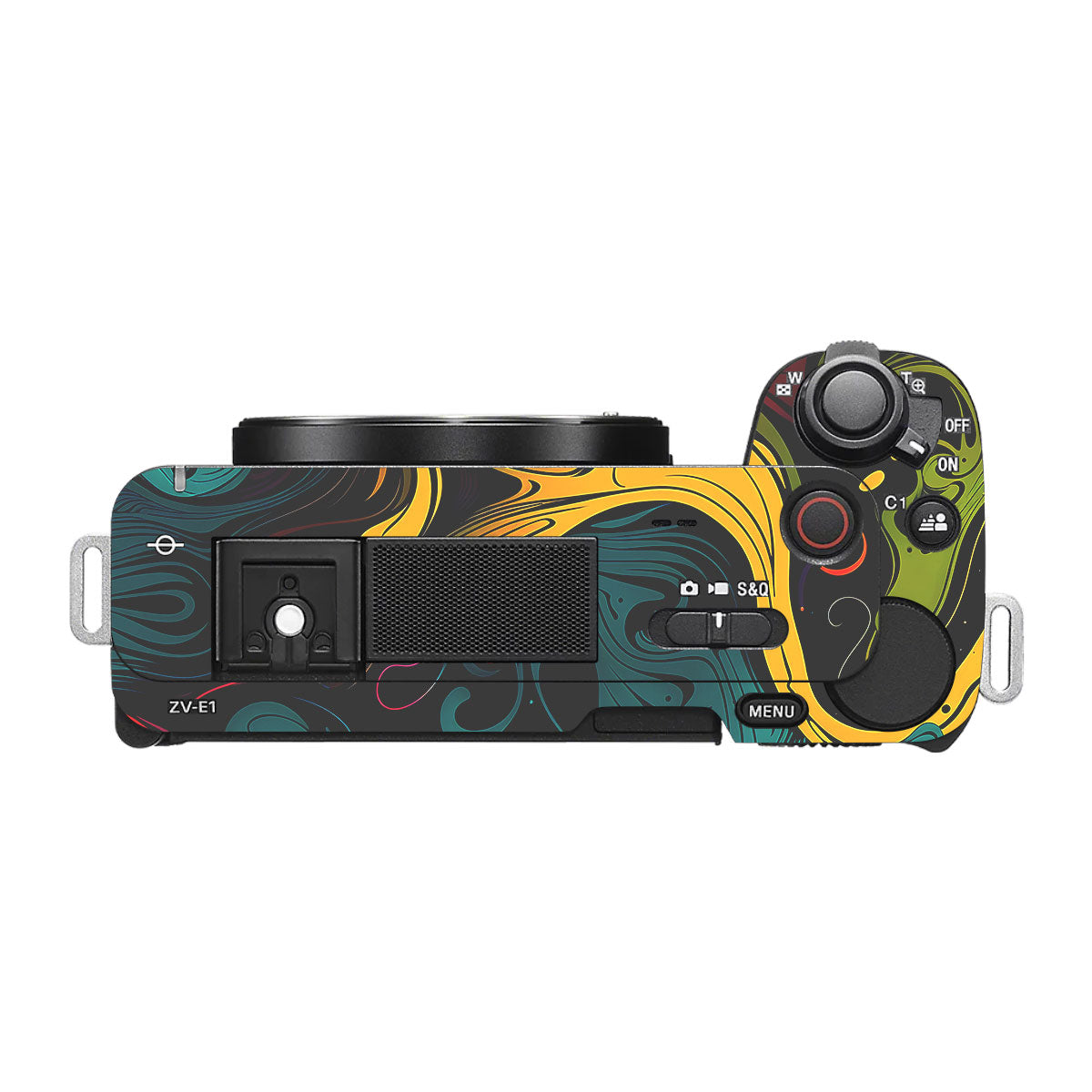 Psychedelic Color Swirl Sony ZV-E1 Camera Skin