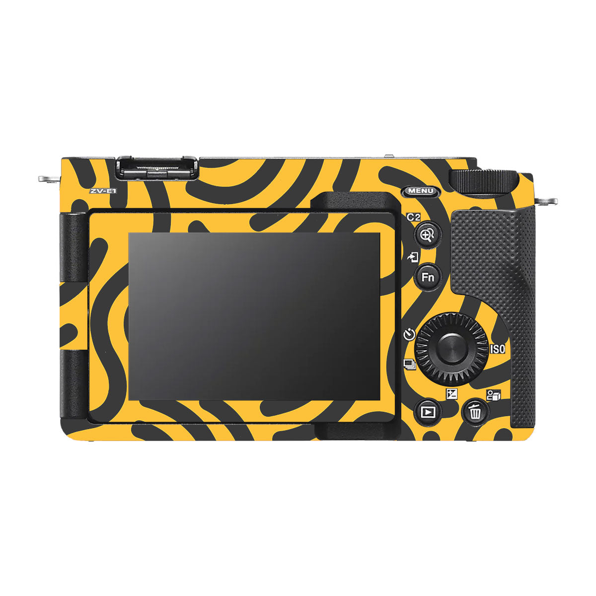 Minimal Yellow Wave Sony ZV-E1 Camera Skin