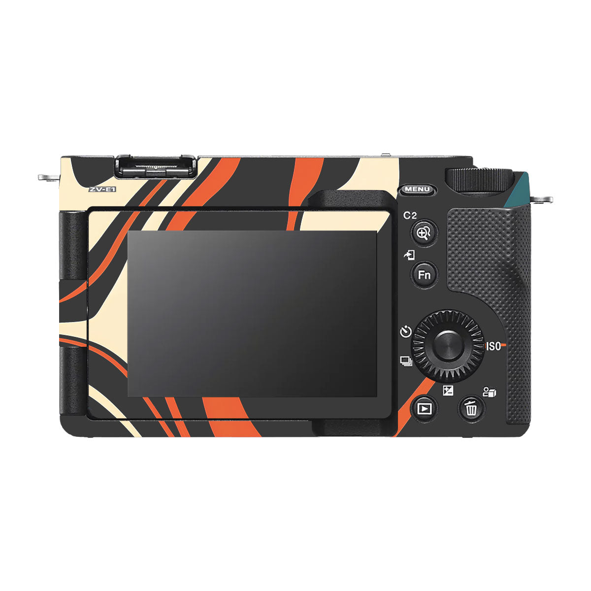 Mid-Century Abstract Swirl Sony ZV-E1 Camera Skin