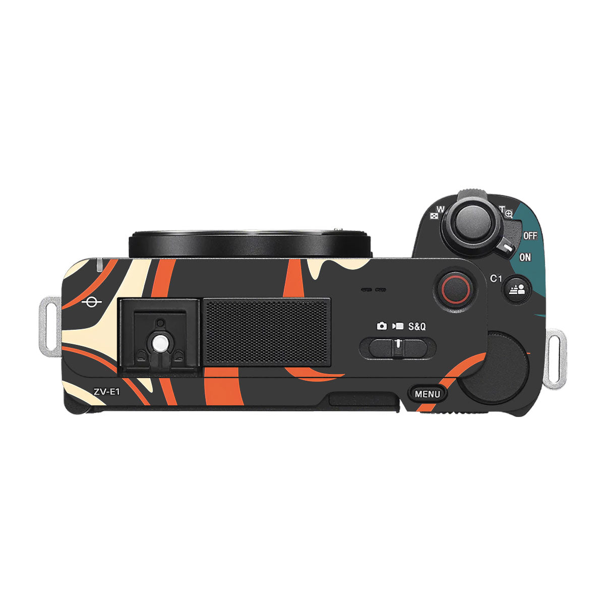 Mid-Century Abstract Swirl Sony ZV-E1 Camera Skin