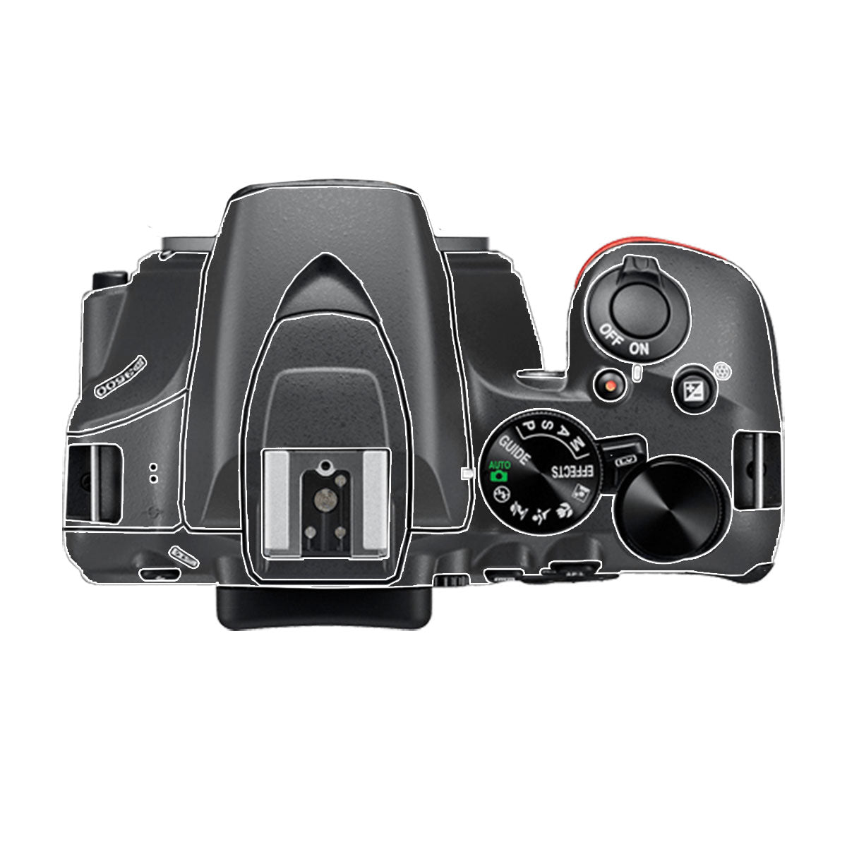 Transparent Nikon D3500 Camera Skin