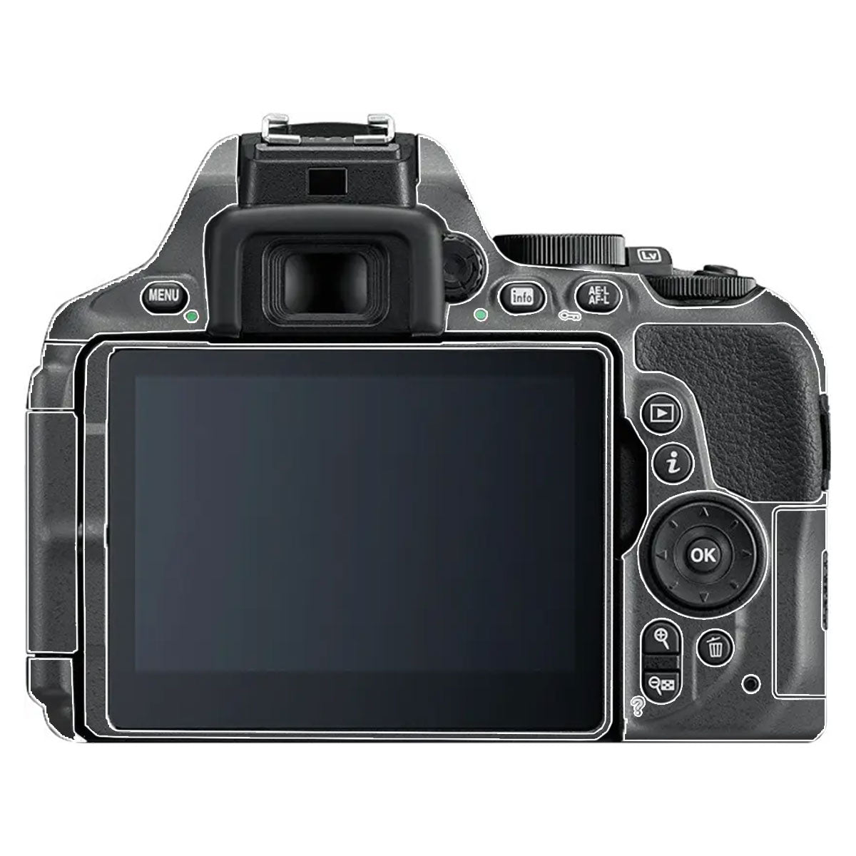 Transparent Nikon D5600 Camera Skin