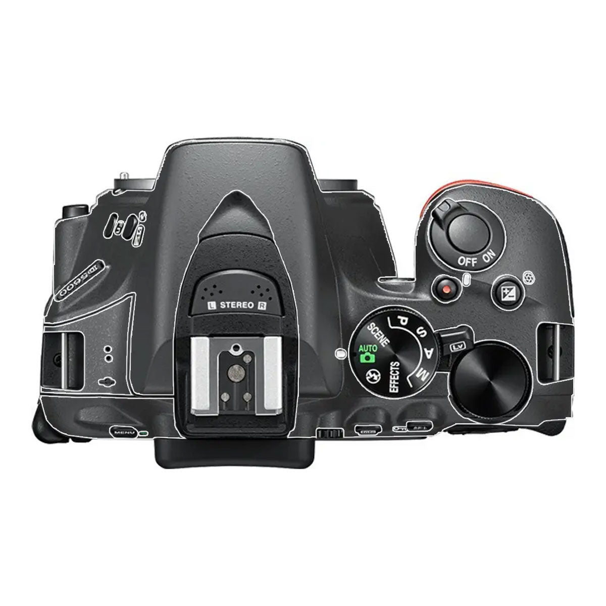 Transparent Nikon D5600 Camera Skin