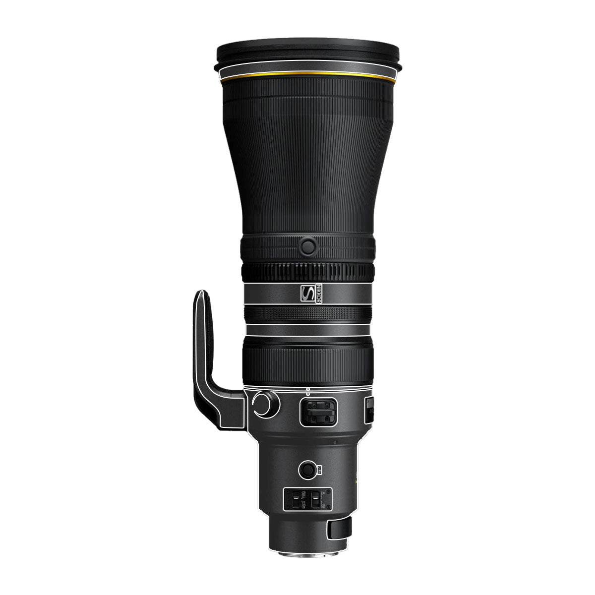 Transparent Nikon Nikkor Z 600mm F/4 TC VR S Camera Lens Skin