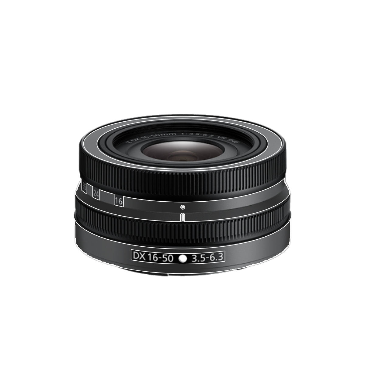 Transparent Nikon Nikkor Z DX 16-50mm F/3.5-6.3 VR Camera Lens Skin
