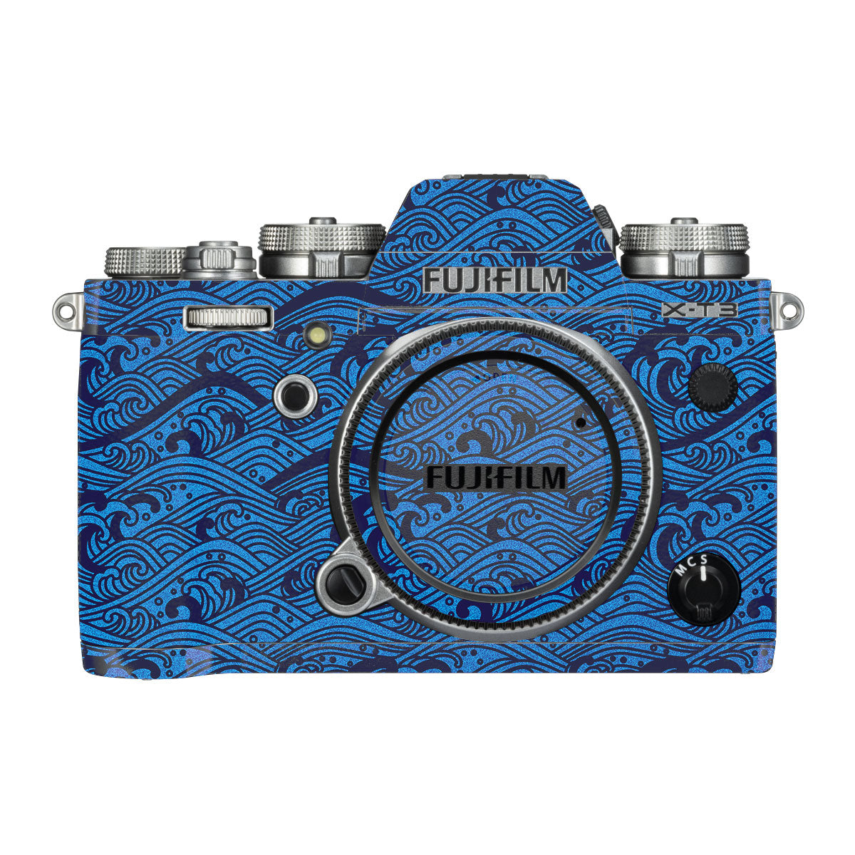 Textured Ocean Wave Blue FujiFilm X-T3 Camera Skin
