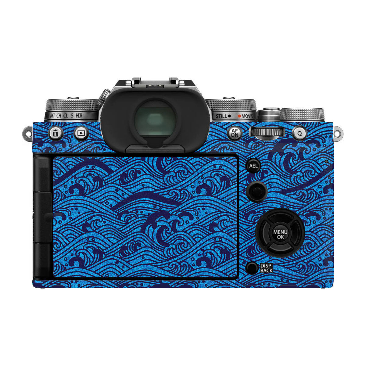 Textured Ocean Wave Blue FujiFilm X-T4 Camera Skin