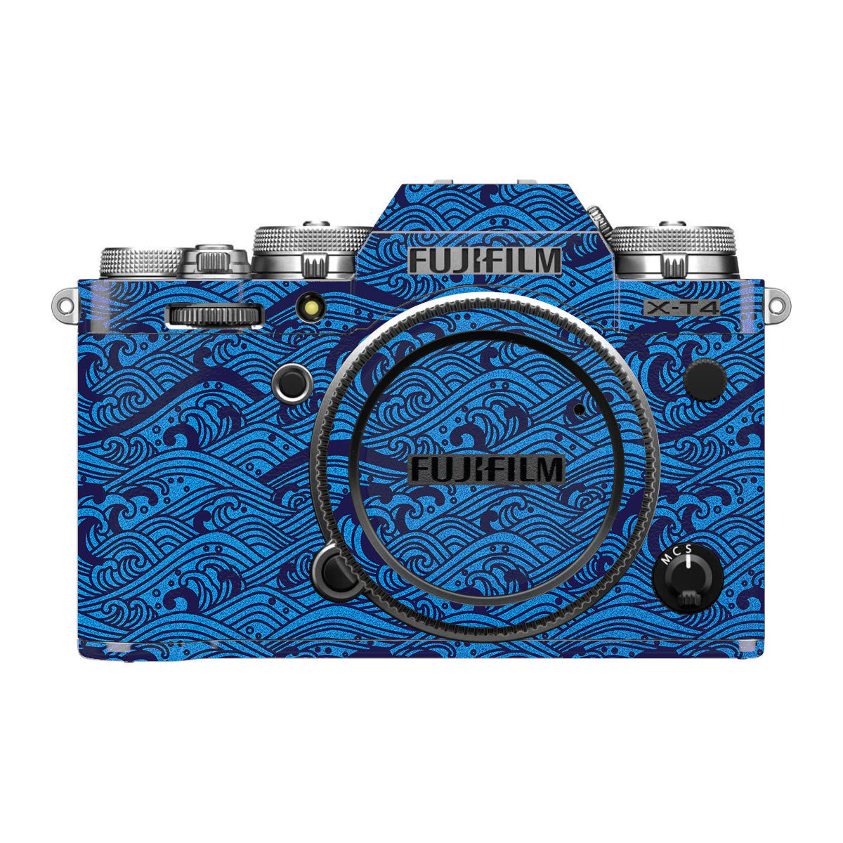 Textured Ocean Wave Blue FujiFilm X-T4 Camera Skin