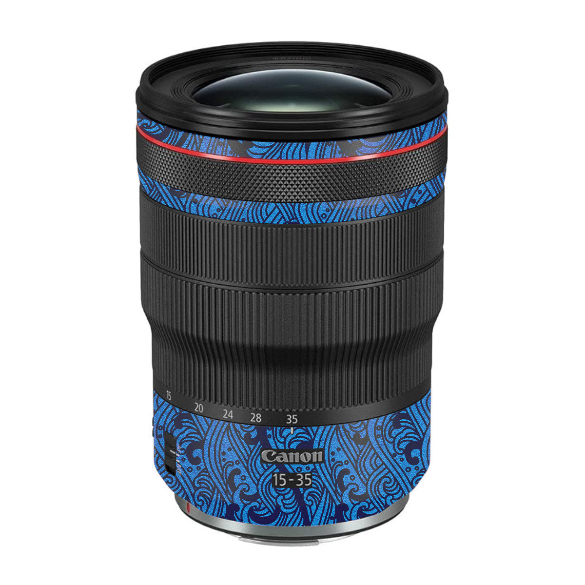 Textured Ocean Wave Blue Canon RF 15-35mm F/2.8L USM Camera Lens Skin