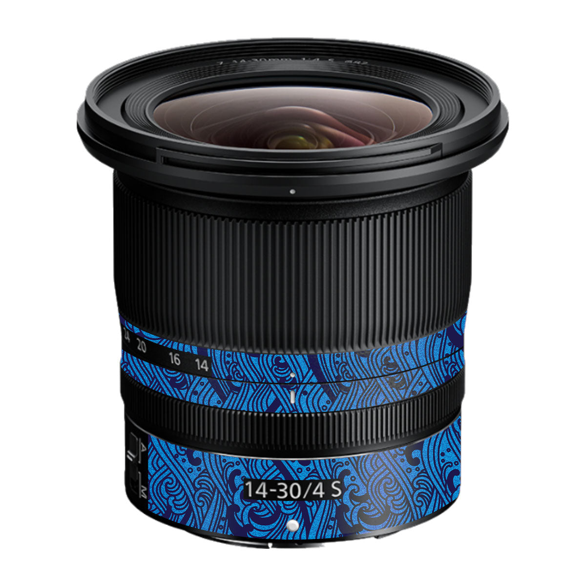 Textured Ocean Wave Blue Nikon Nikkor Z 14-30mm F/4 S Camera Lens Skin