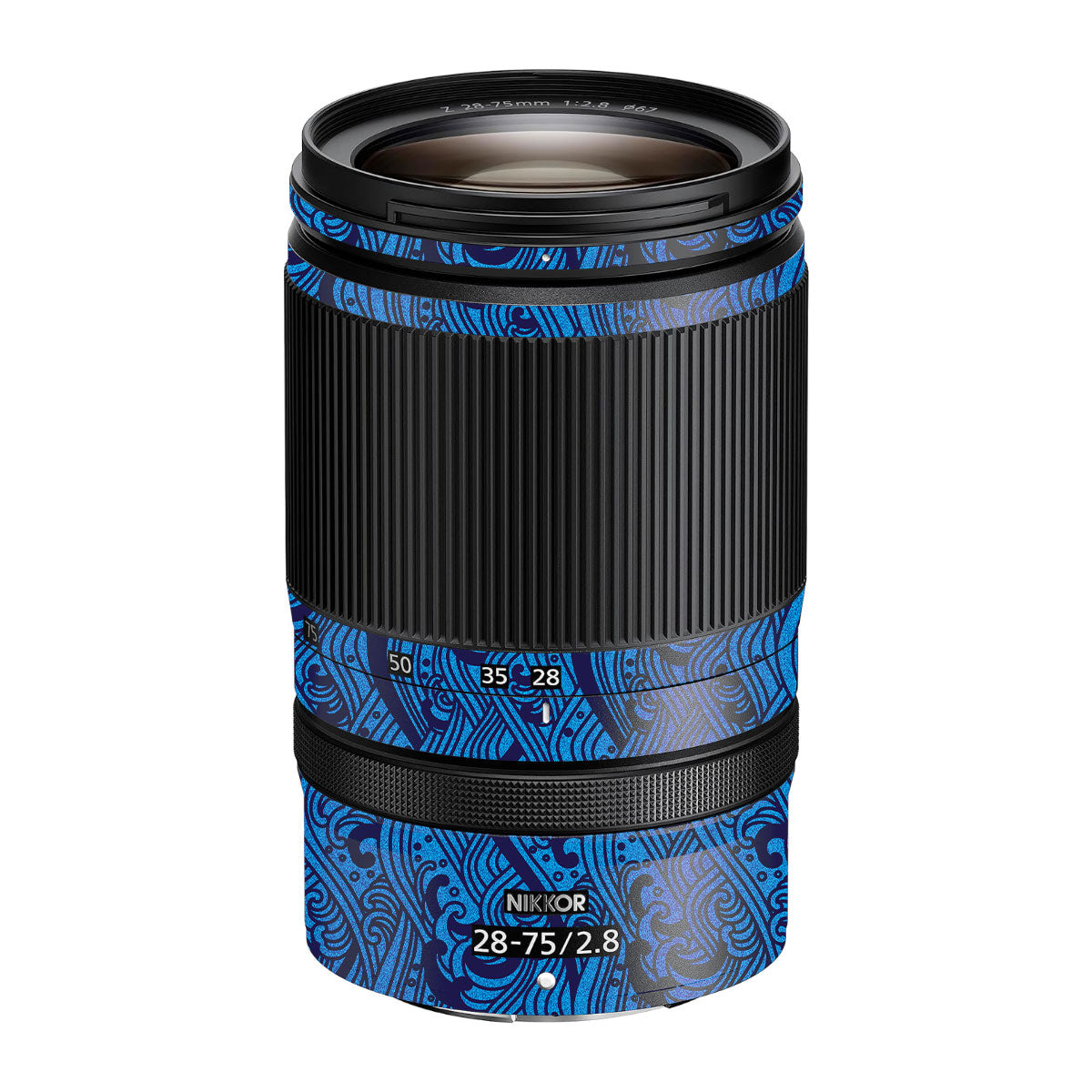 Textured Ocean Wave Blue Nikon Nikkor Z 28-75mm F/2.8 Camera Lens Skin