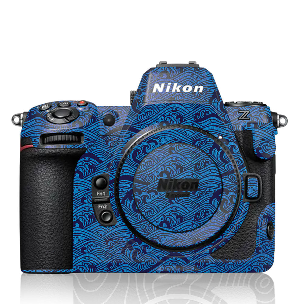 Textured Ocean Wave Blue Nikon Z8 Camera Skin