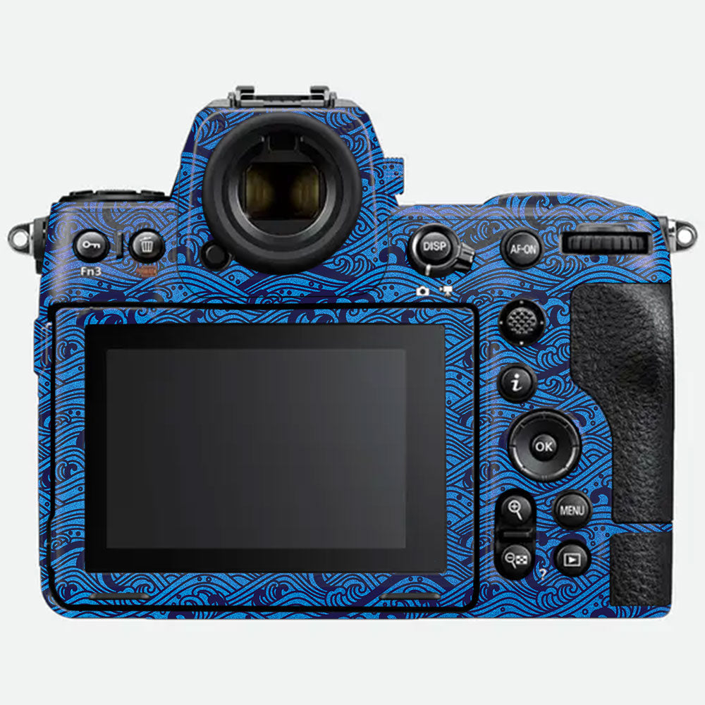 Textured Ocean Wave Blue Nikon Z8 Camera Skin