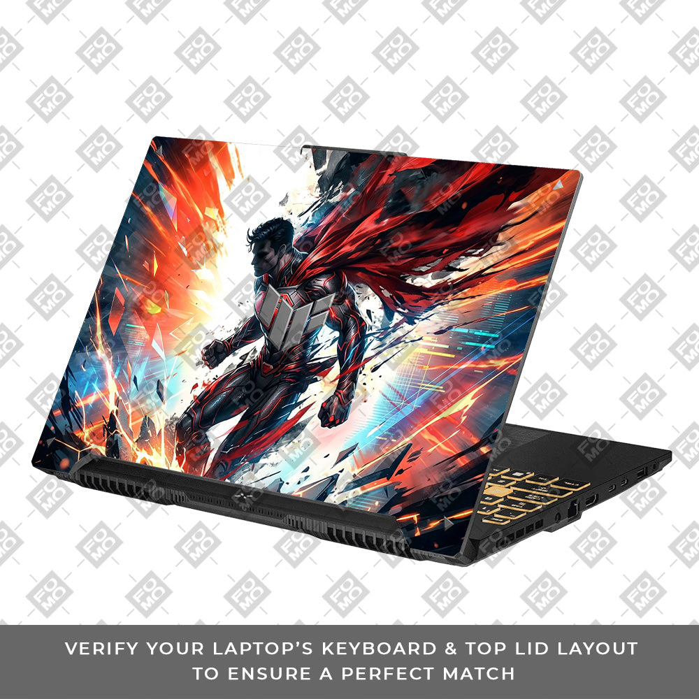 Superman Ascension Asus TUF Gaming F16 and TUF Gaming A16 Laptop Skin
