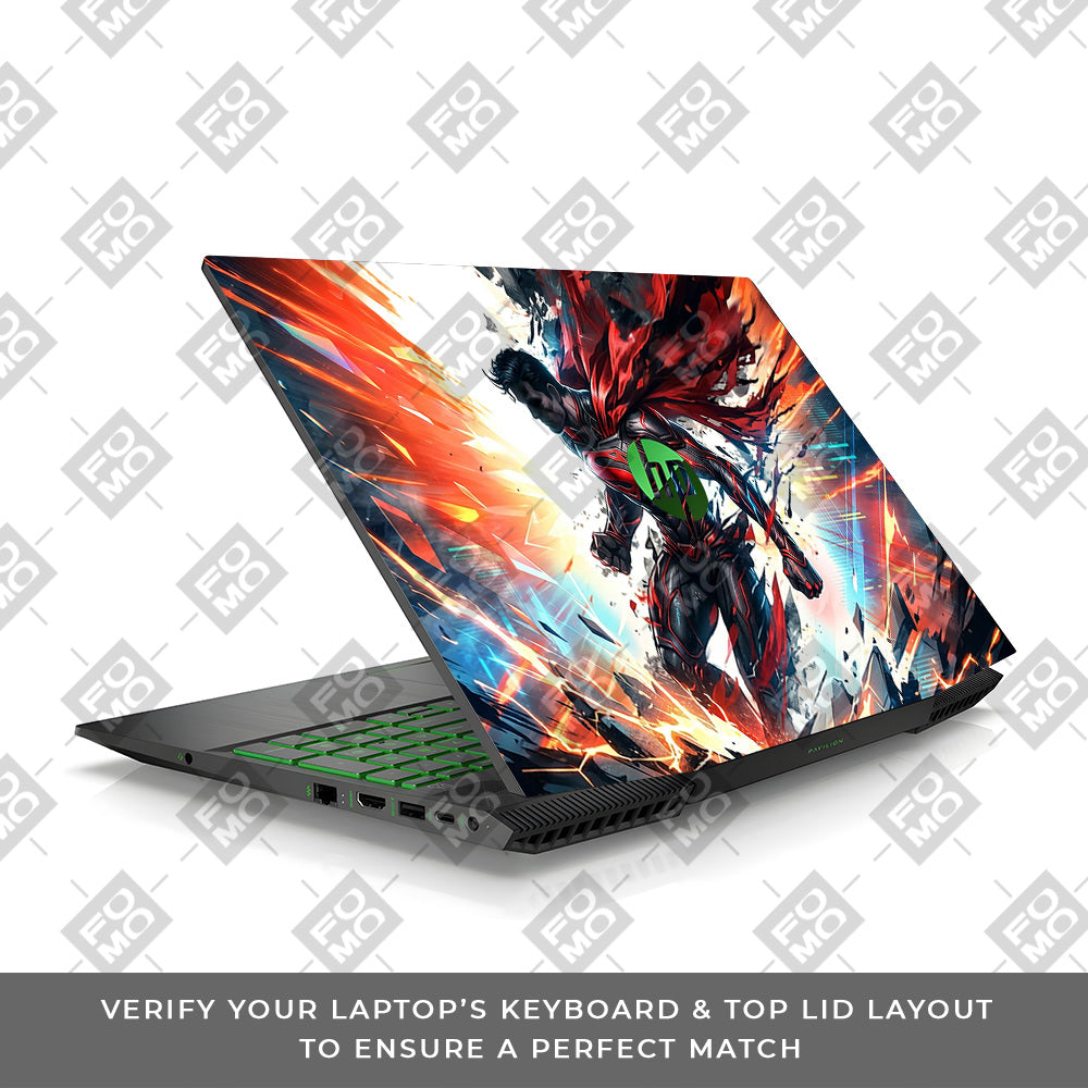 Superman Ascension HP Pavilion Gaming 15 CX Series Laptop Skin