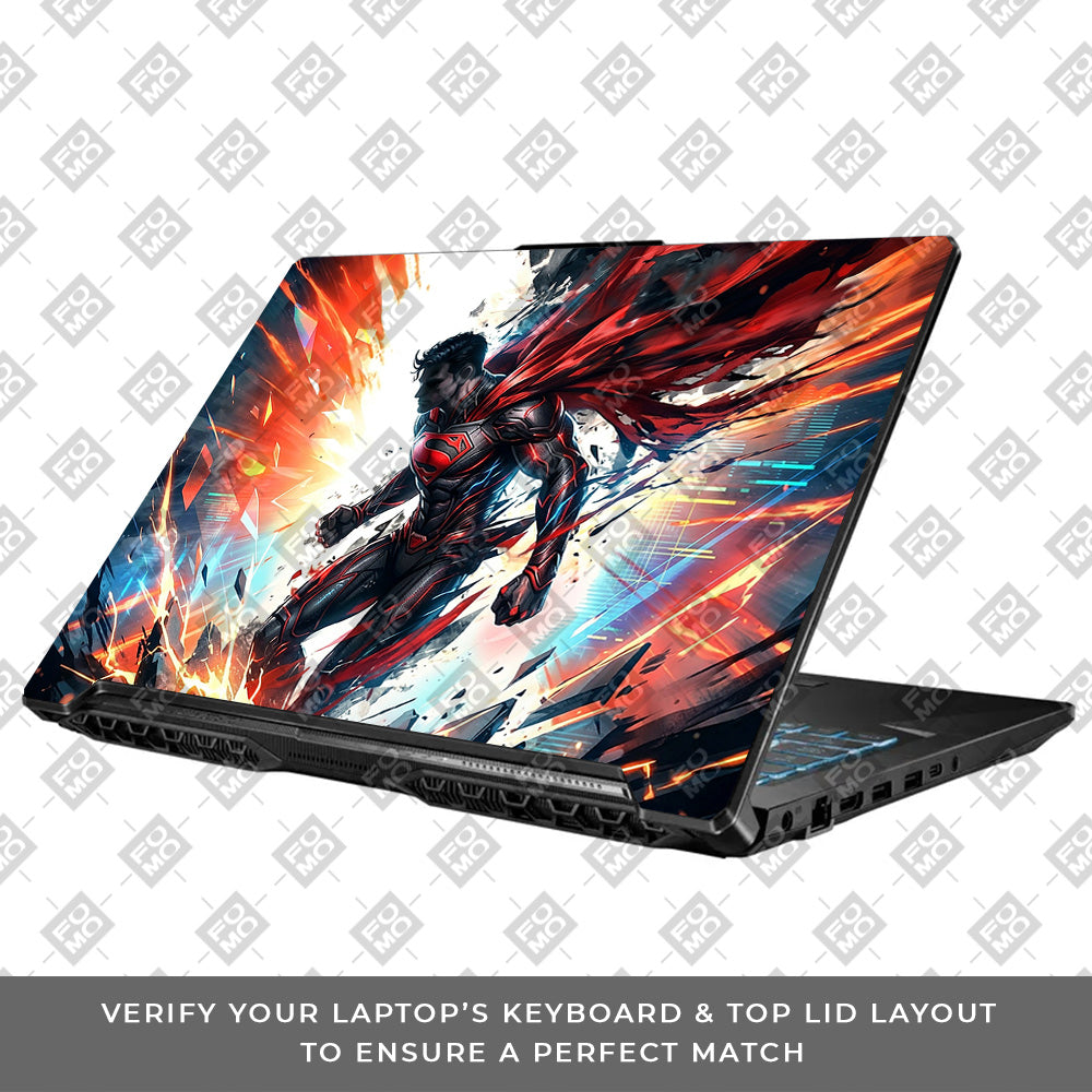 Superman Ascension Asus TUF Gaming F17 FX706 Laptop Skin