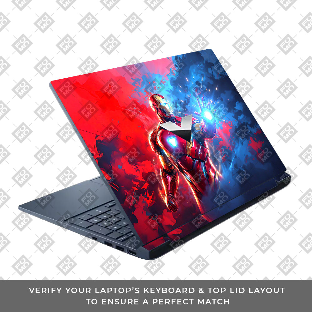 Iron Man Arc Reactor Power HP Victus Laptop Skin