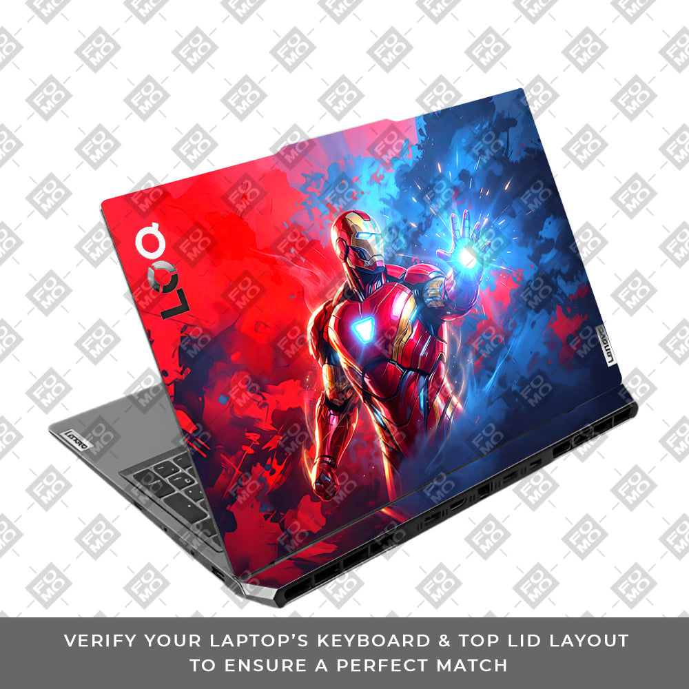 Iron Man Arc Reactor Power Lenovo LOQ 2024, 2025 Laptop Skin