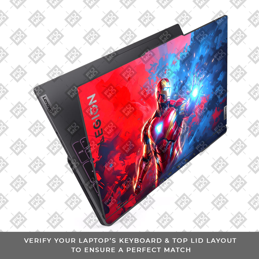 Iron Man Arc Reactor Power Lenovo Legion 5 Pro 16IRX8 and 16IRX9 Laptop Skin