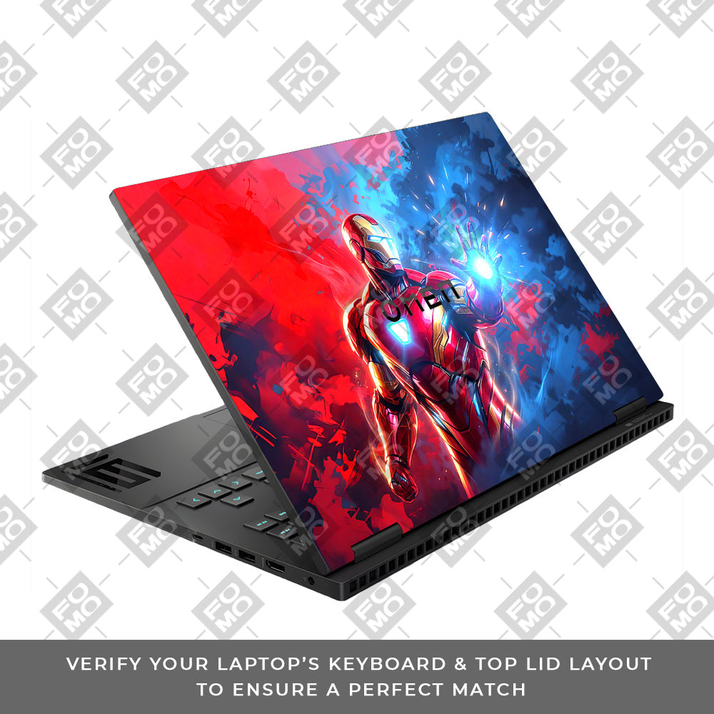 Iron Man Arc Reactor Power HP Omen Gaming 16 Laptop Skin