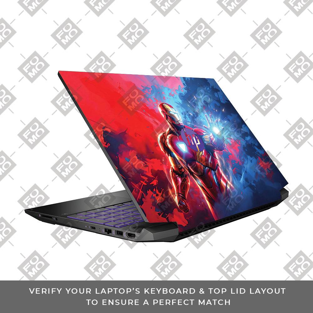 Iron Man Arc Reactor Power HP Pavilion Gaming 15 EC Series Laptop Skin