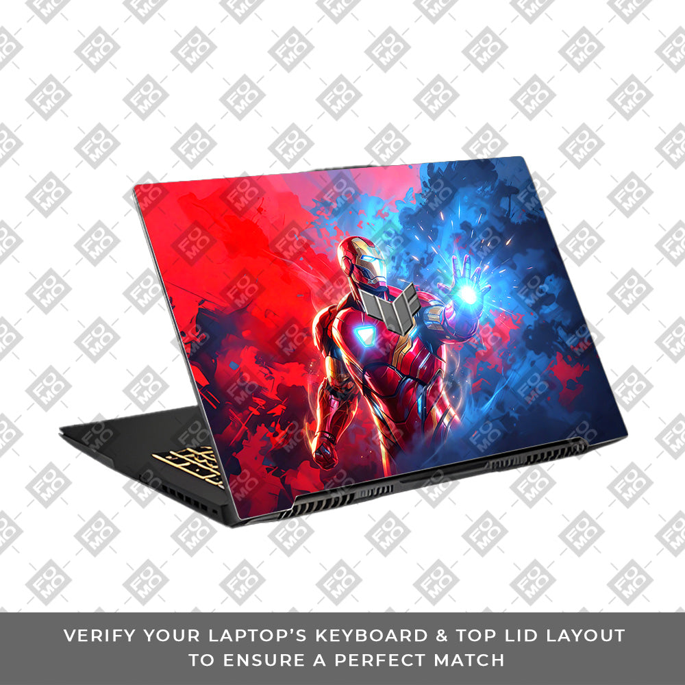 Iron Man Arc Reactor Power Asus TUF Gaming F17 FX707Z Laptop Skin