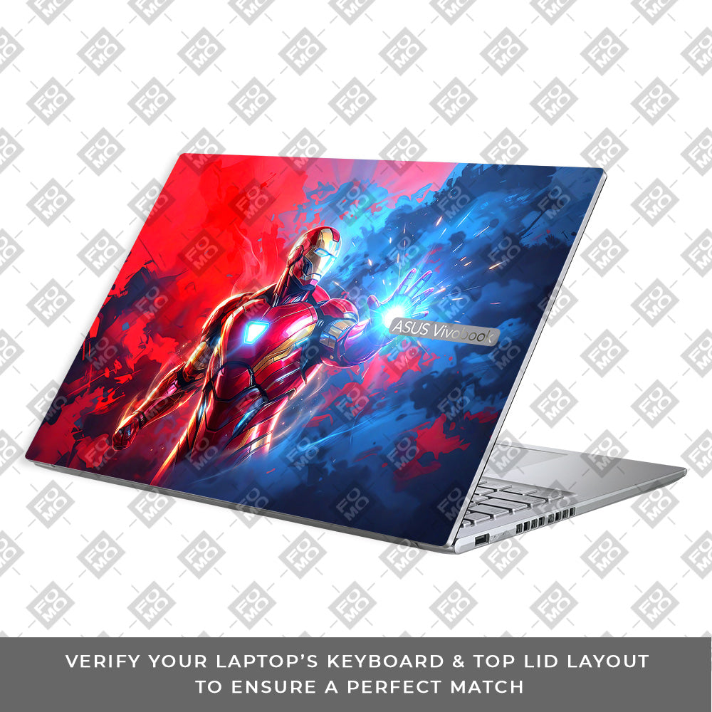 Iron Man Arc Reactor Power Asus Vivobook 16X M1603QA Laptop Skin