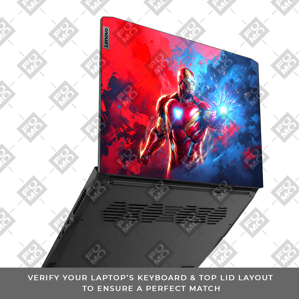 Iron Man Arc Reactor Power Lenovo IdeaPad Gaming 3 15ACH6 and 15IHU6 Laptop Skin