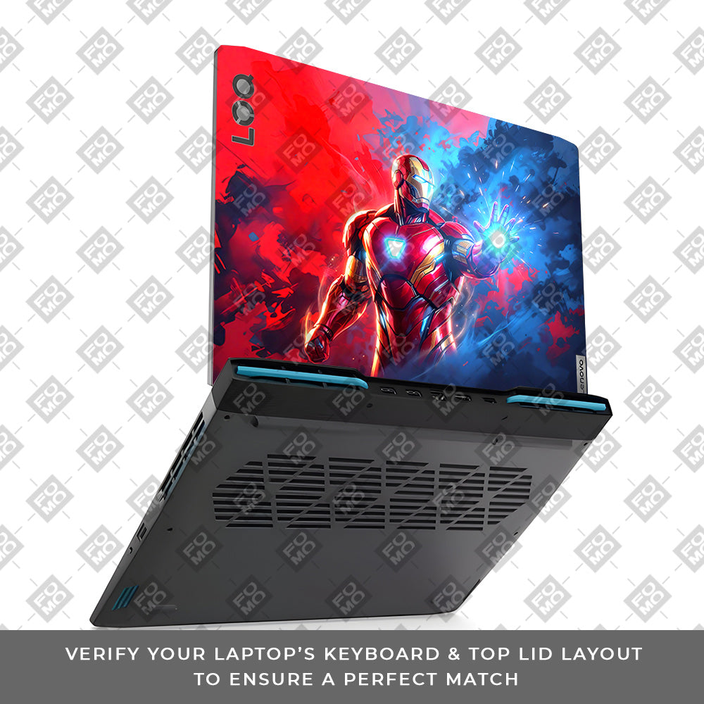 Iron Man Arc Reactor Power Lenovo LOQ 2023 15IRH8, 15APH8 Laptop Skin