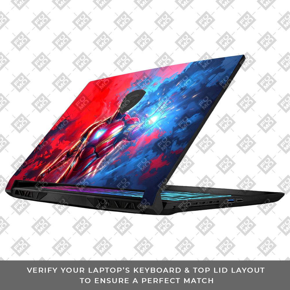 Iron Man Arc Reactor Power MSI Katana 15 B13V Laptop Skin