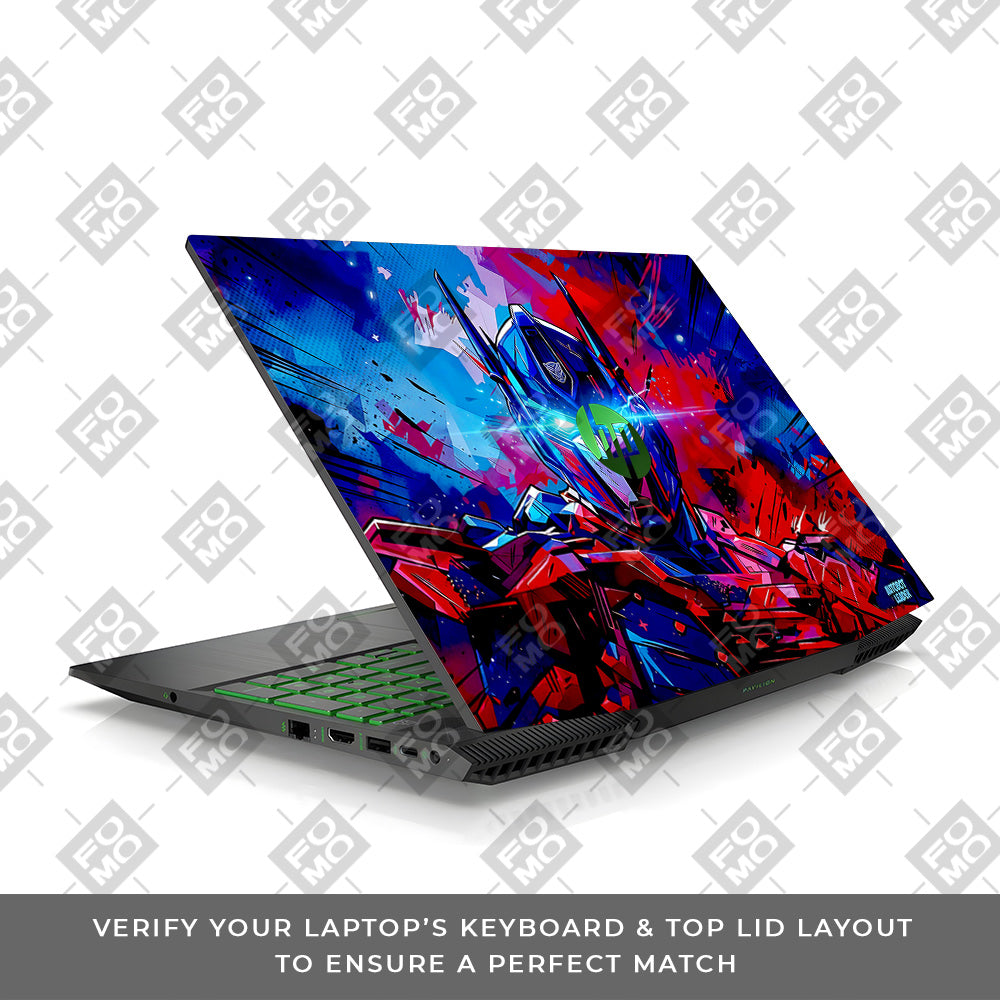 Optimus Prime Transformer HP Pavilion Gaming 15 CX Series Laptop Skin