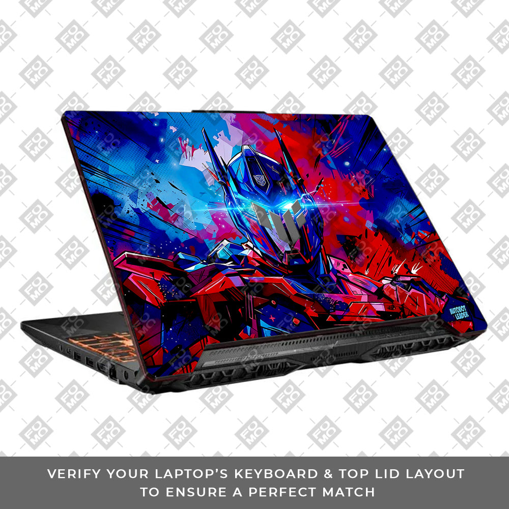 Optimus Prime Transformer Asus TUF F15 FX506 & A15 FA506 Laptop Skin