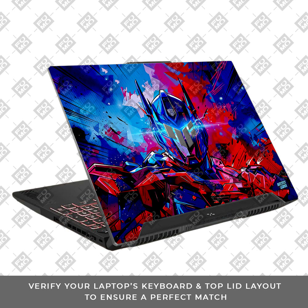 Optimus Prime Transformer Asus TUF F15 FX507 & A15 FA507 Laptop Skin