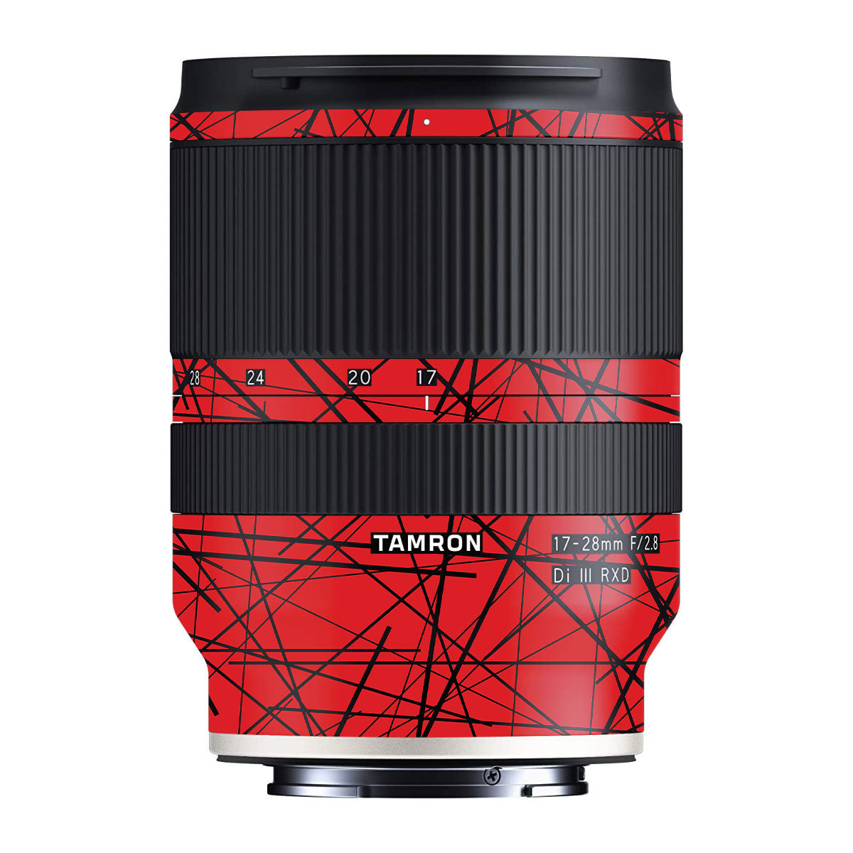 Textured Red Chaos Line Tamron 17-28mm F/2.8 Camera Lens Skin