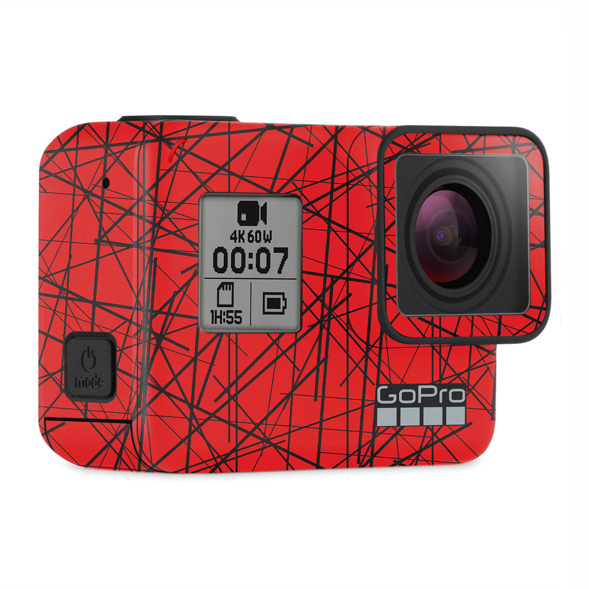Textured Red Chaos Line GoPro Hero 7 Camera Skin