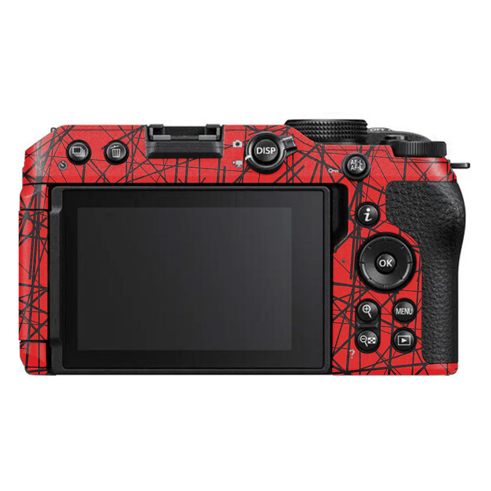 Textured Red Chaos Line Nikon Z30 Camera Skin