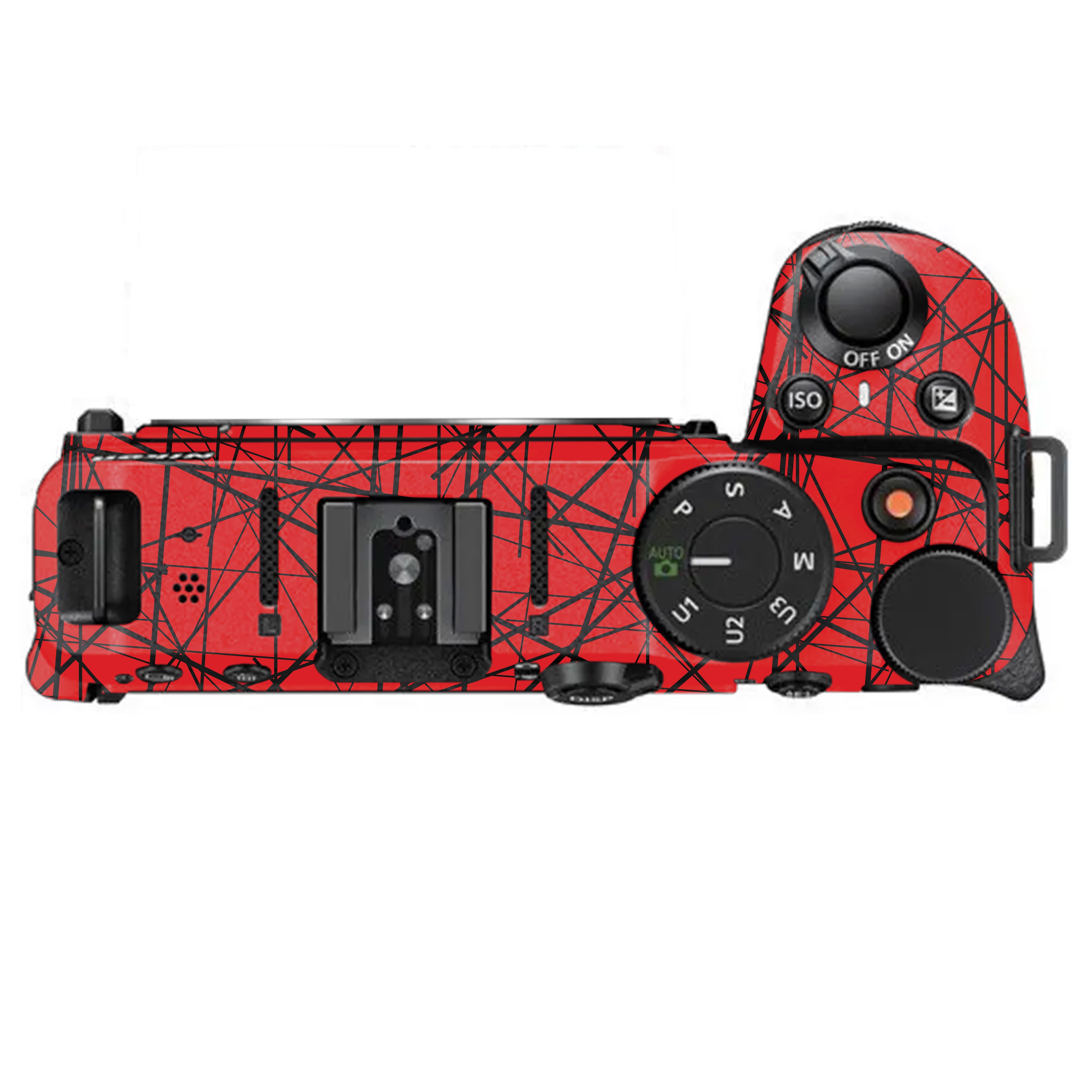 Textured Red Chaos Line Nikon Z30 Camera Skin