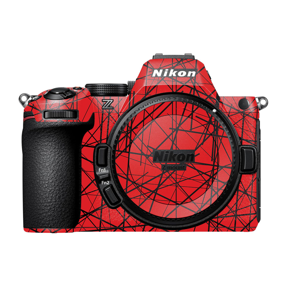 Textured Red Chaos Line Nikon Z5 II Camera Skin