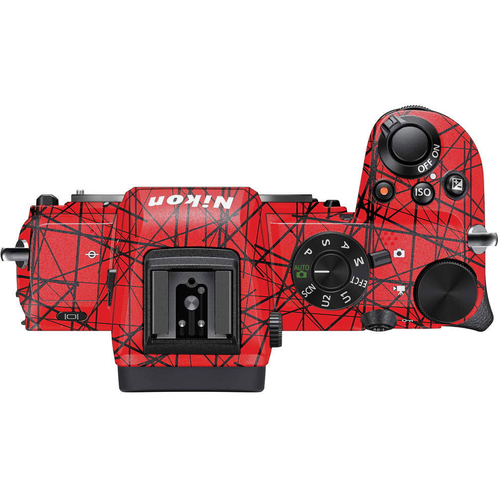 Textured Red Chaos Line Nikon Z50 Camera Skin