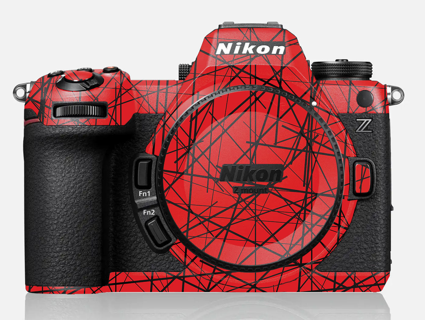 Textured Red Chaos Line Nikon Z6 III Camera Skin