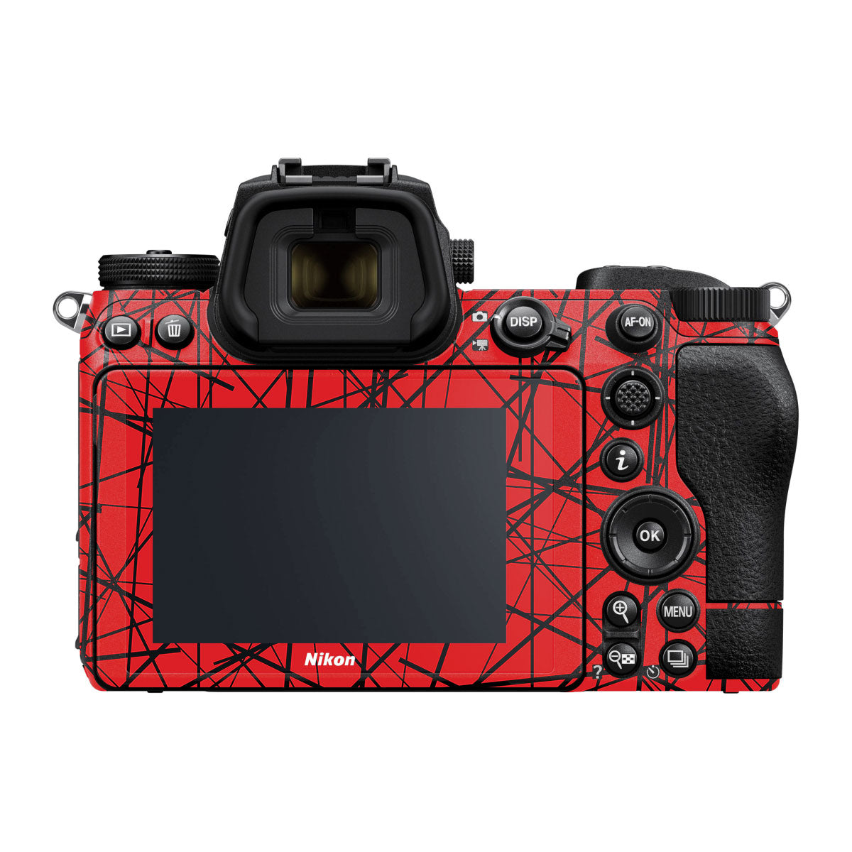 Textured Red Chaos Line Nikon Z7 Camera Skin